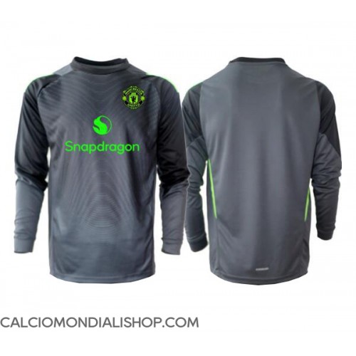 Maglie da calcio Manchester United Portiere Seconda Maglia 2025-26 Manica Lunga
